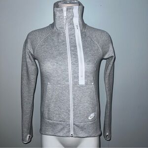 Nike Tech Fleece Full-Zip Hoodie Light Gray Women’s Size XSmall